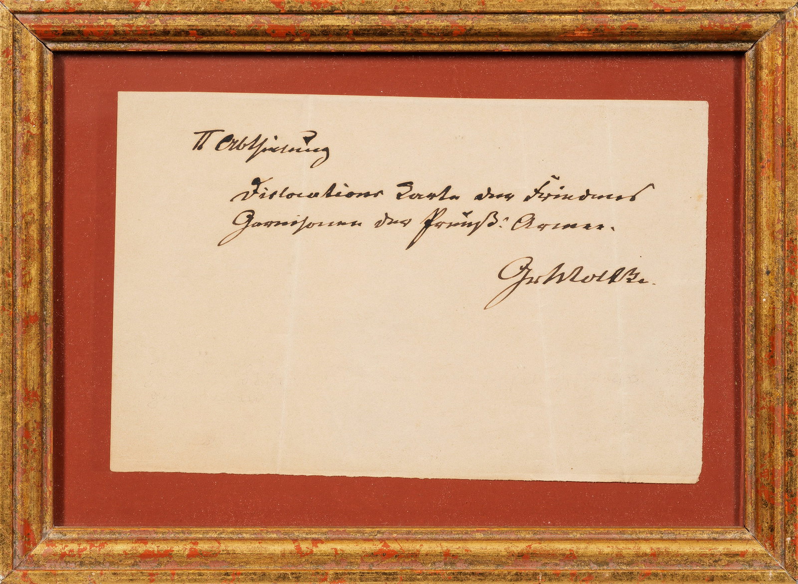 Autograph von Helmuth Graf von Moltke (1800 - 1891) (1 of 1)