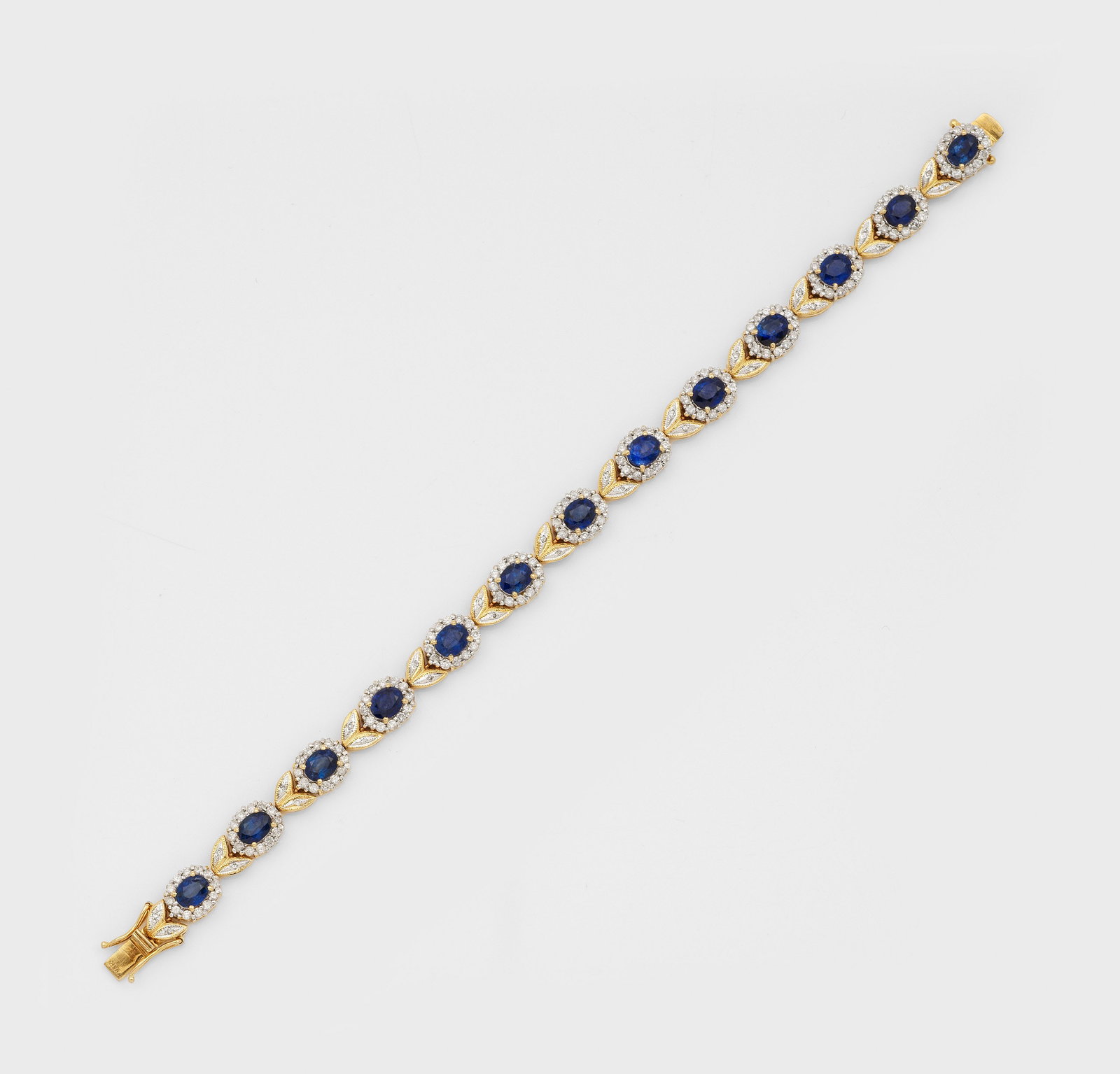 Klassisches Saphir-Diamant-Armband (1 of 1)