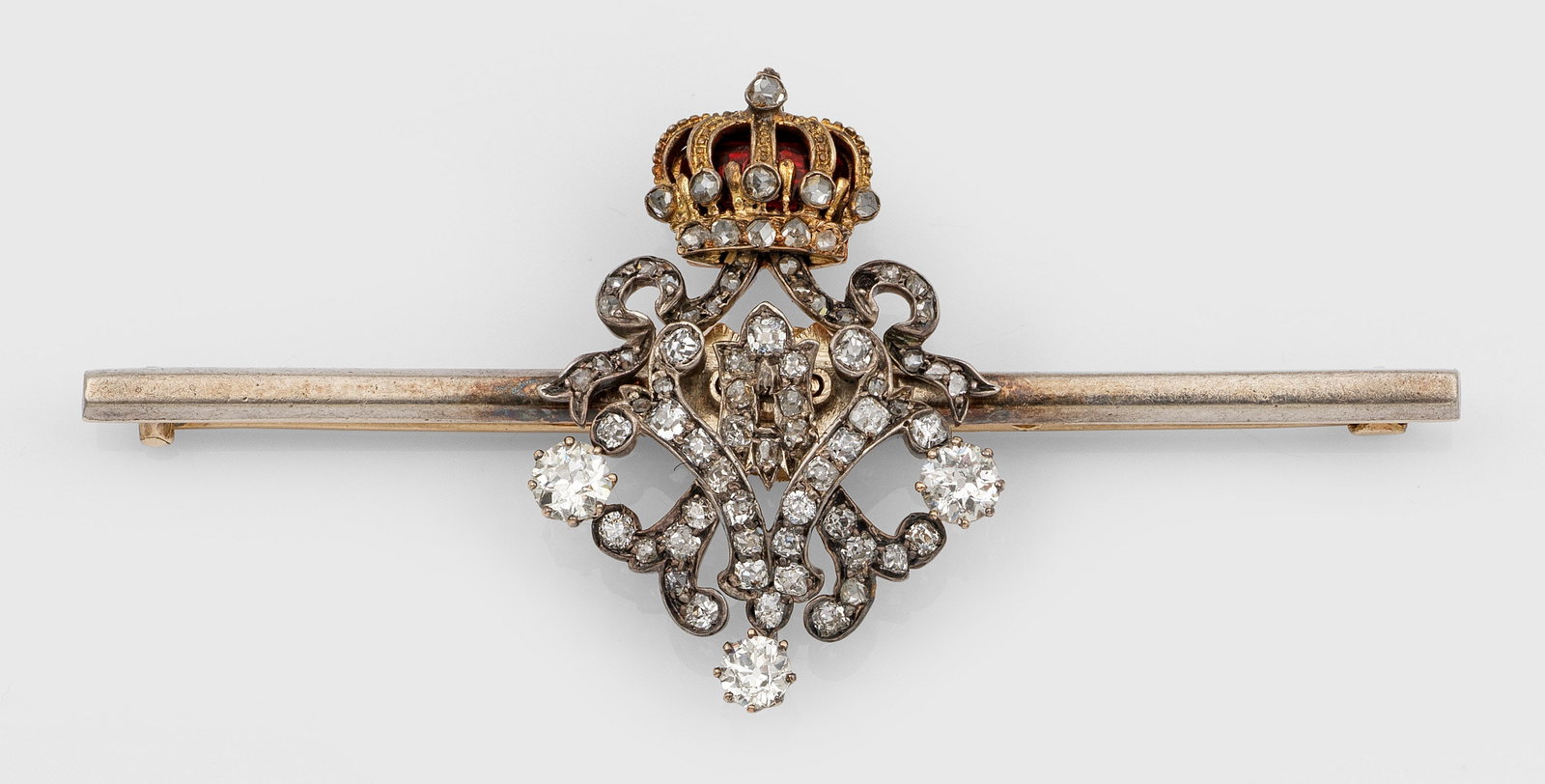 Höfische Diamant-Nadel mit Monogramm Auguste Viktoria (1 of 1)