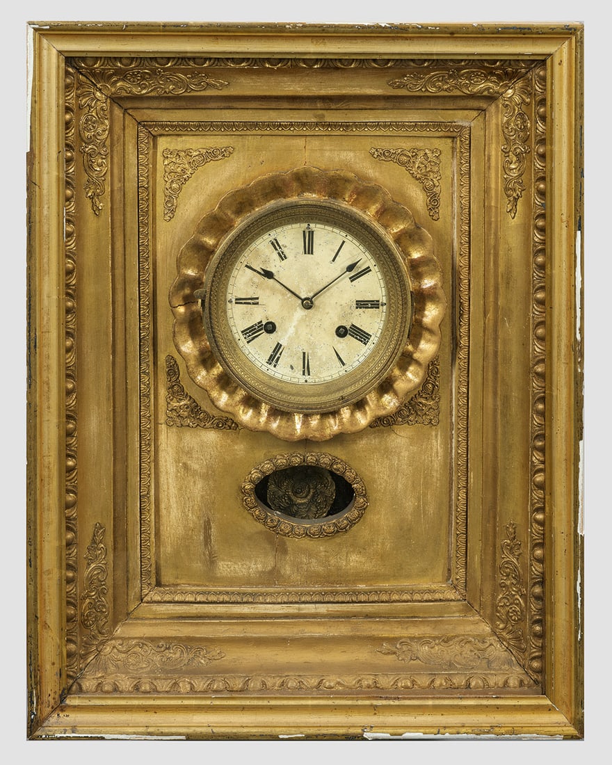Biedermeier-Rahmenuhr mit Musikwerk (1 of 1)
