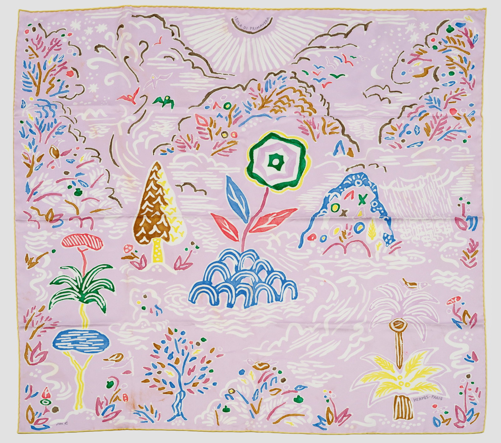 Seidentuch "Isola di Primavera" von HERMÈS (1 of 1)