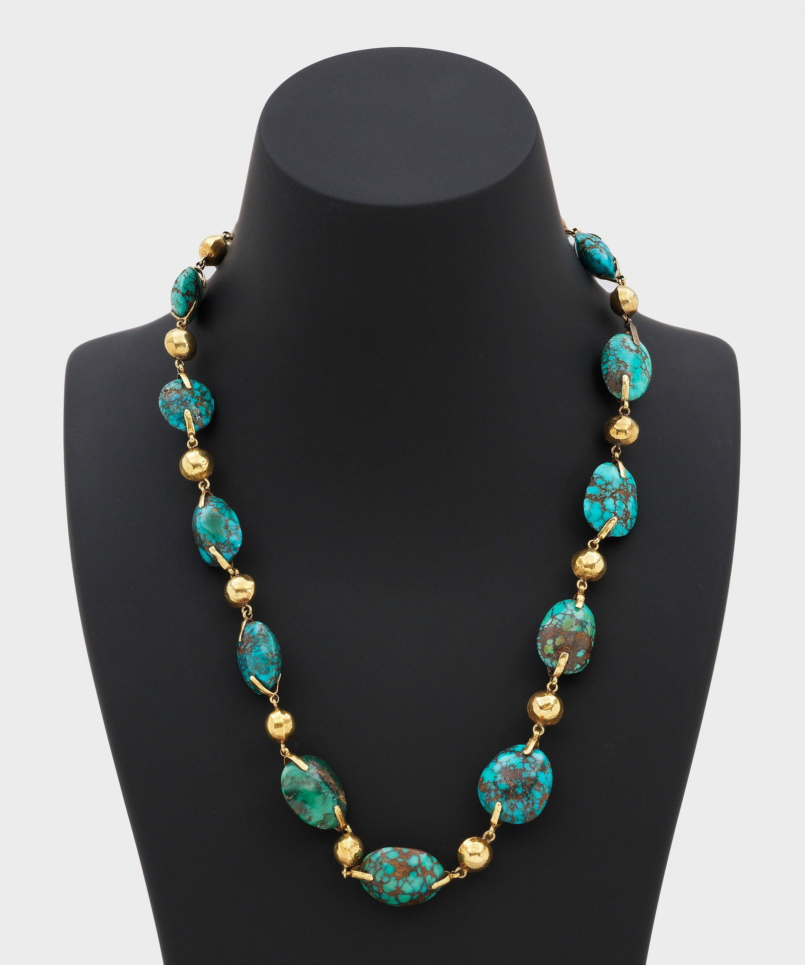 Türkis-Collier aus den 1950er Jahren (1 of 1)