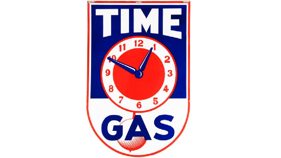 Time Gas DSP  42 In. X 78 In. Double-Sided Porcelain (1 of 8)