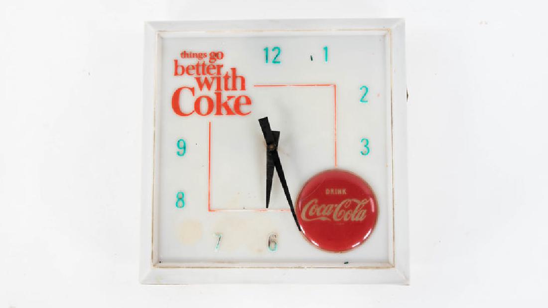 Coca-Cola Clock Plastic Embossed 16 In. X 16 In. (1 of 3)