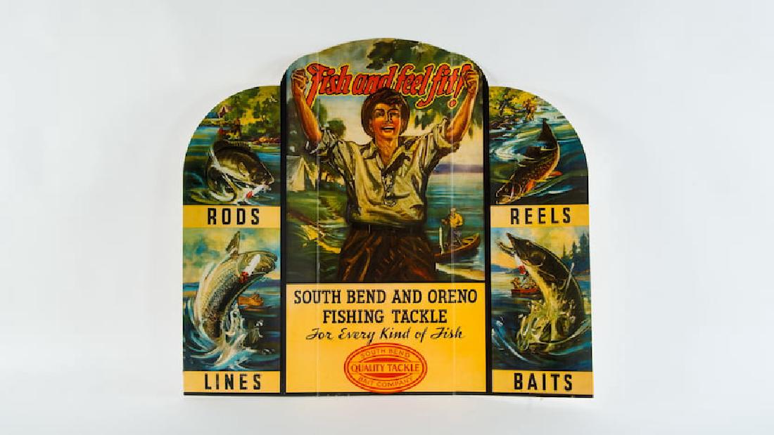 South Bend Bait Company Cardboard Display (1 of 7)
