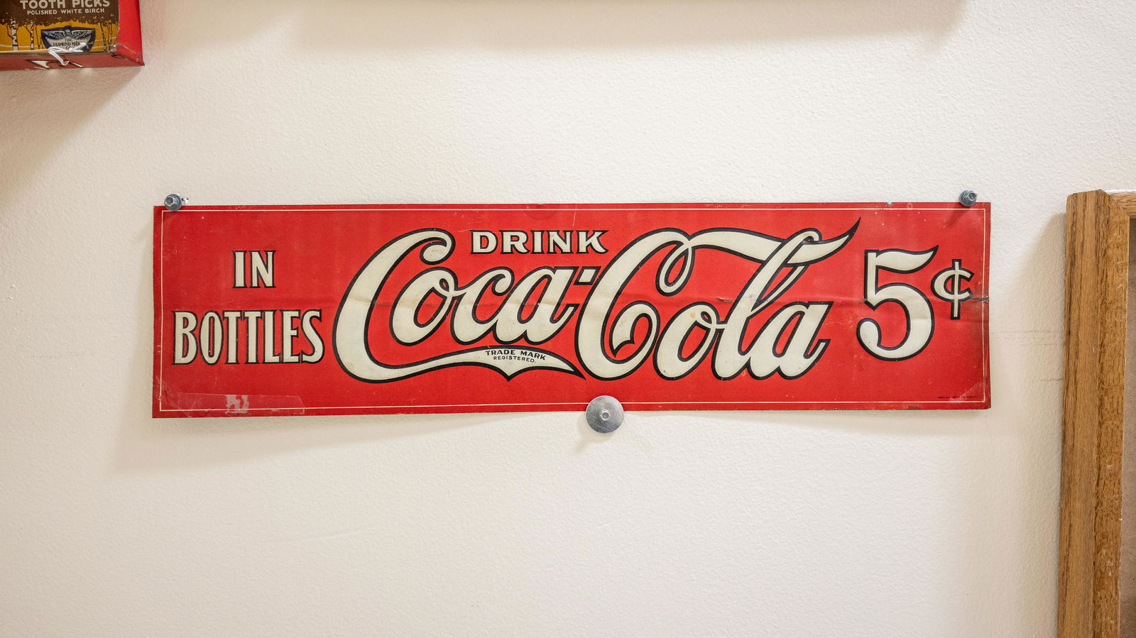 Coca-Cola Single-Sided Embossed Tin Sign (1 of 5)