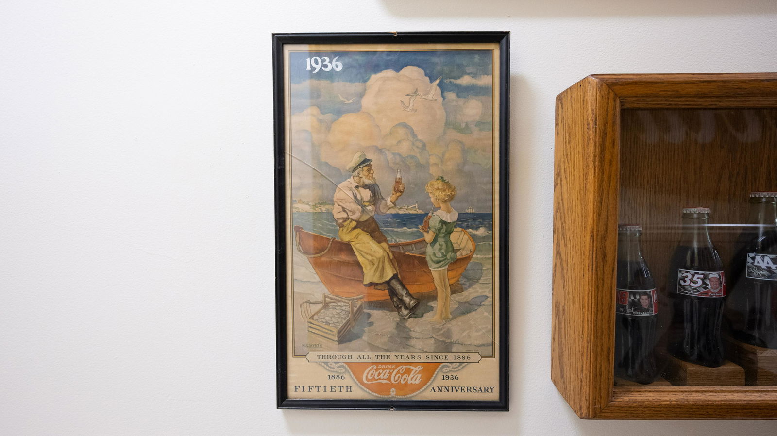 Coca-Cola 50th Anniversary Framed Print (1 of 6)