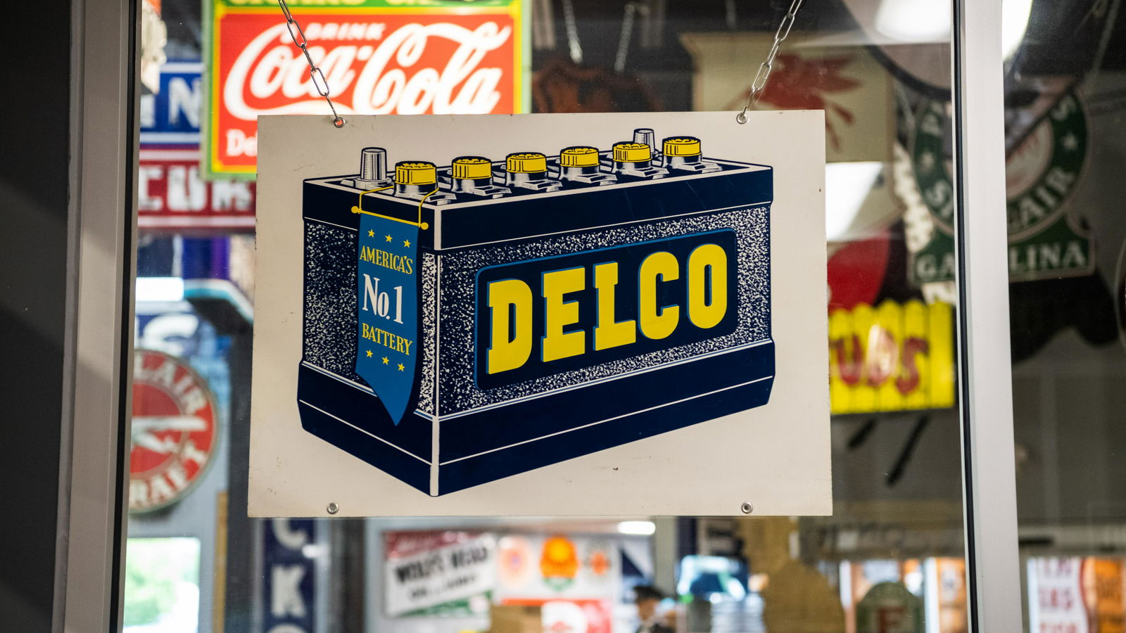 Delco Batteries Double-Sided Tin Sign (1 of 7)