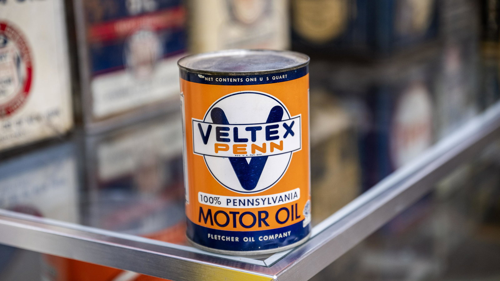 Veltex Penn Motor Oil 1-Quart Oil Can (1 of 4)