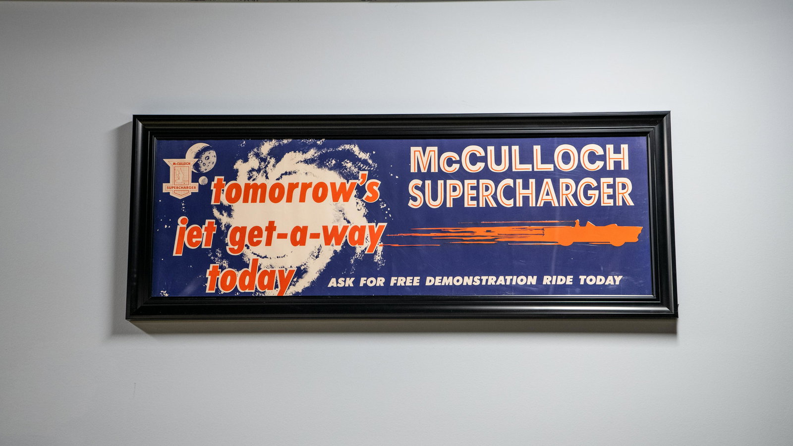 McCulloch Supercharger Framed Advertisement (1 of 8)