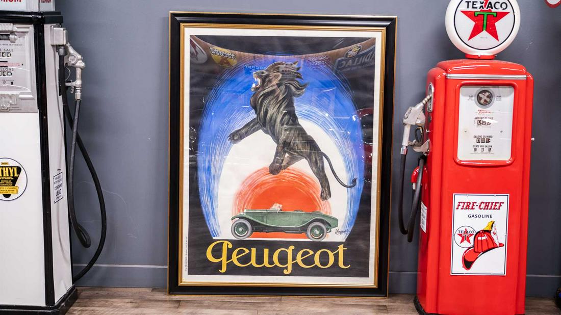 1920s Peugeot Framed French Advertising Poster (1 of 8)