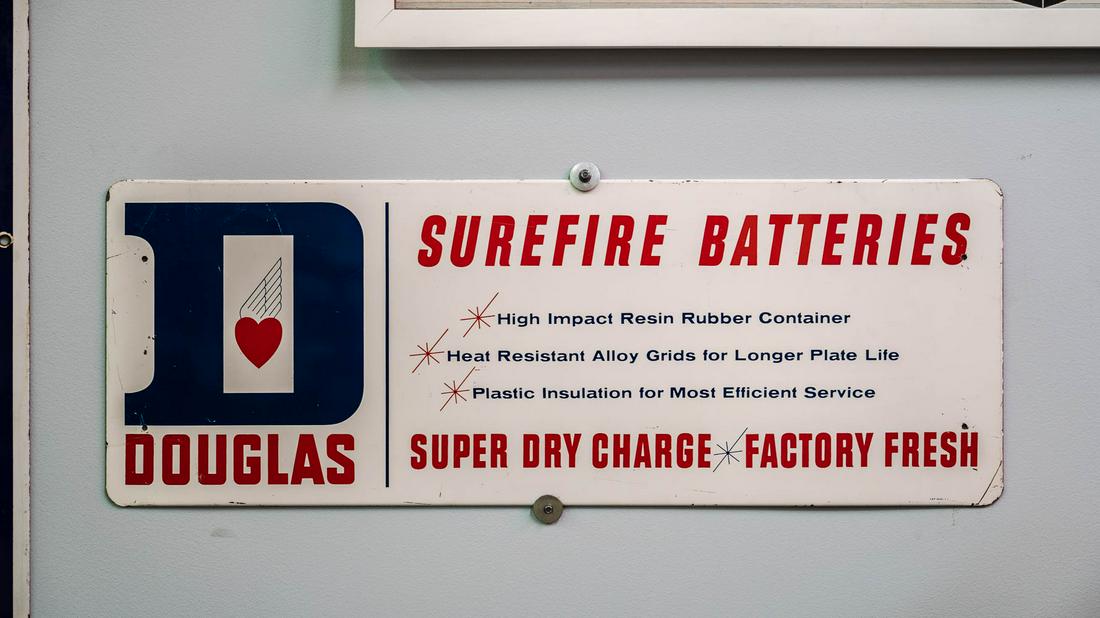 Douglas Surefire Batteries Single-Sided Tin Sign (1 of 7)