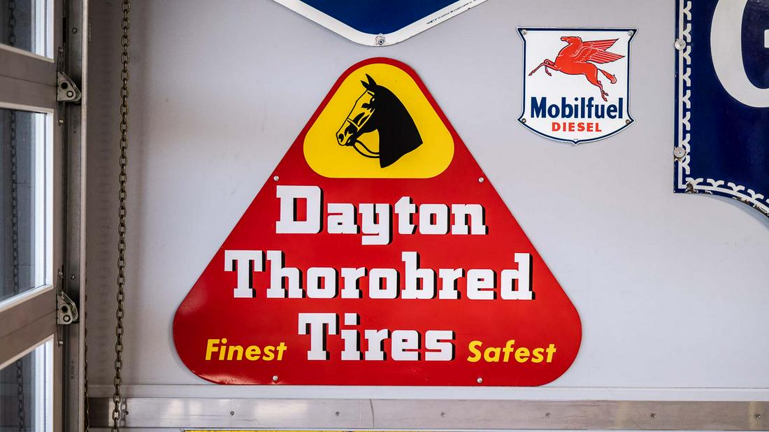 Dayton Thorobred Tires Tin Sign (1 of 6)