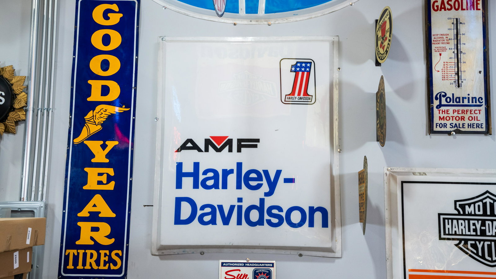 AMF Harley-Davidson Single-Sided Plastic Sign Face (1 of 6)