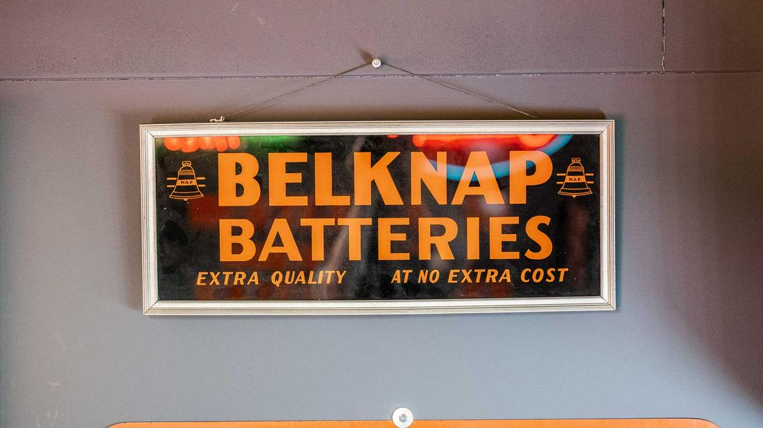 Belknap Batteries Framed Advertising Sign (1 of 5)