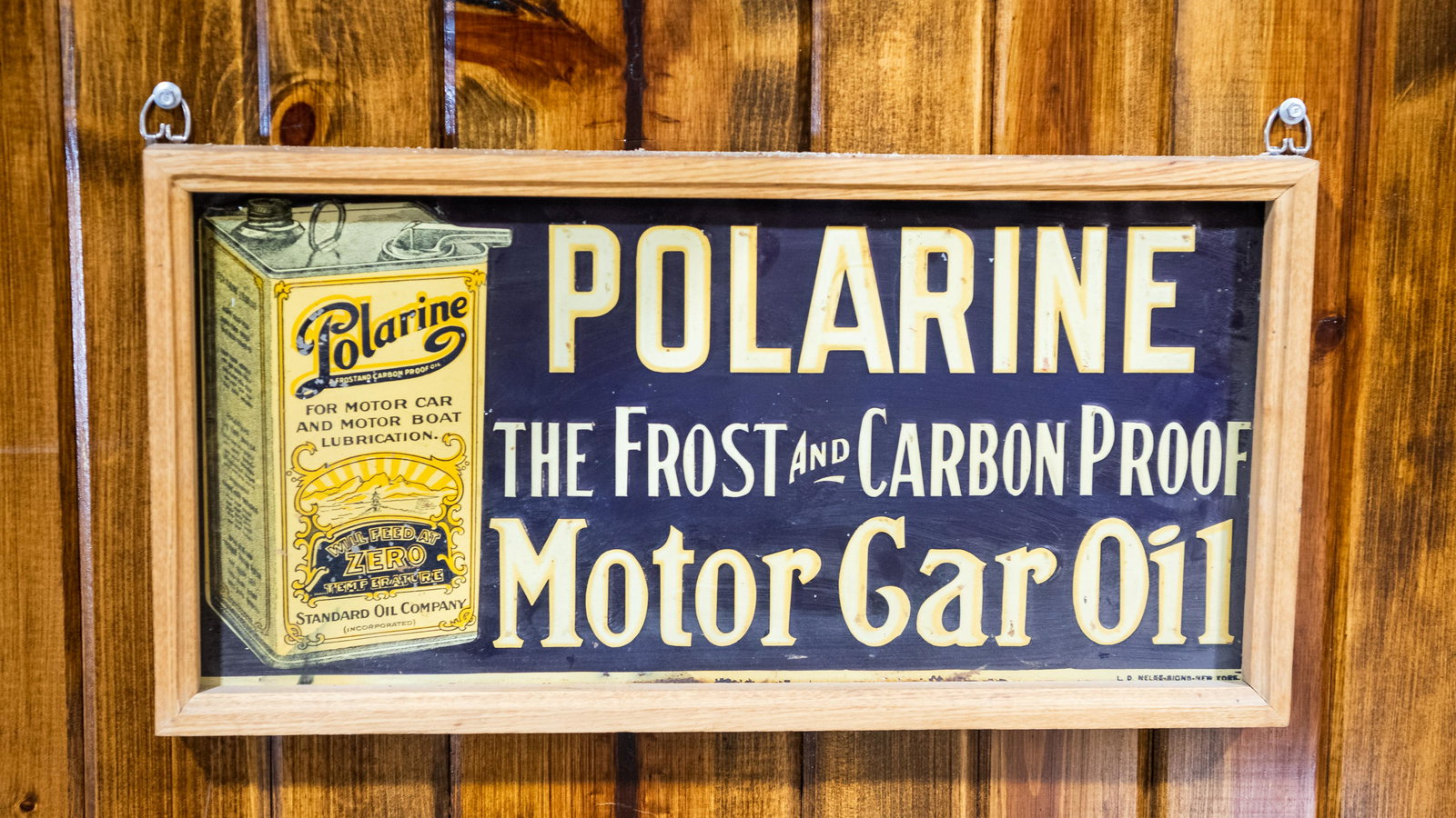 Polarine Single-Sided Embossed Tin Sign (1 of 4)