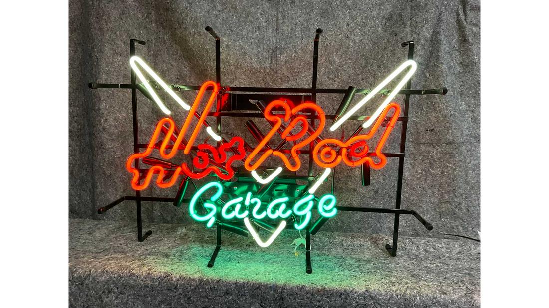 Hot Rod Garage Single-Sided Neon Sign (1 of 1)