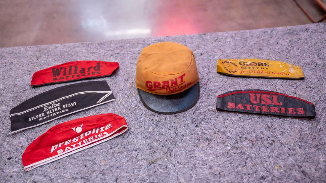 Assorted Battery Service Station Attendant Hats (1 of 13)