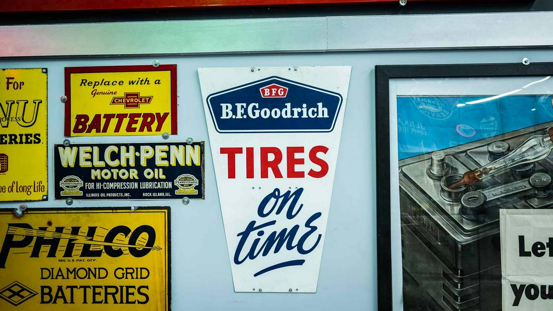 B.F. Goodrich Tires Single-Sided Porcelain Sign (1 of 5)