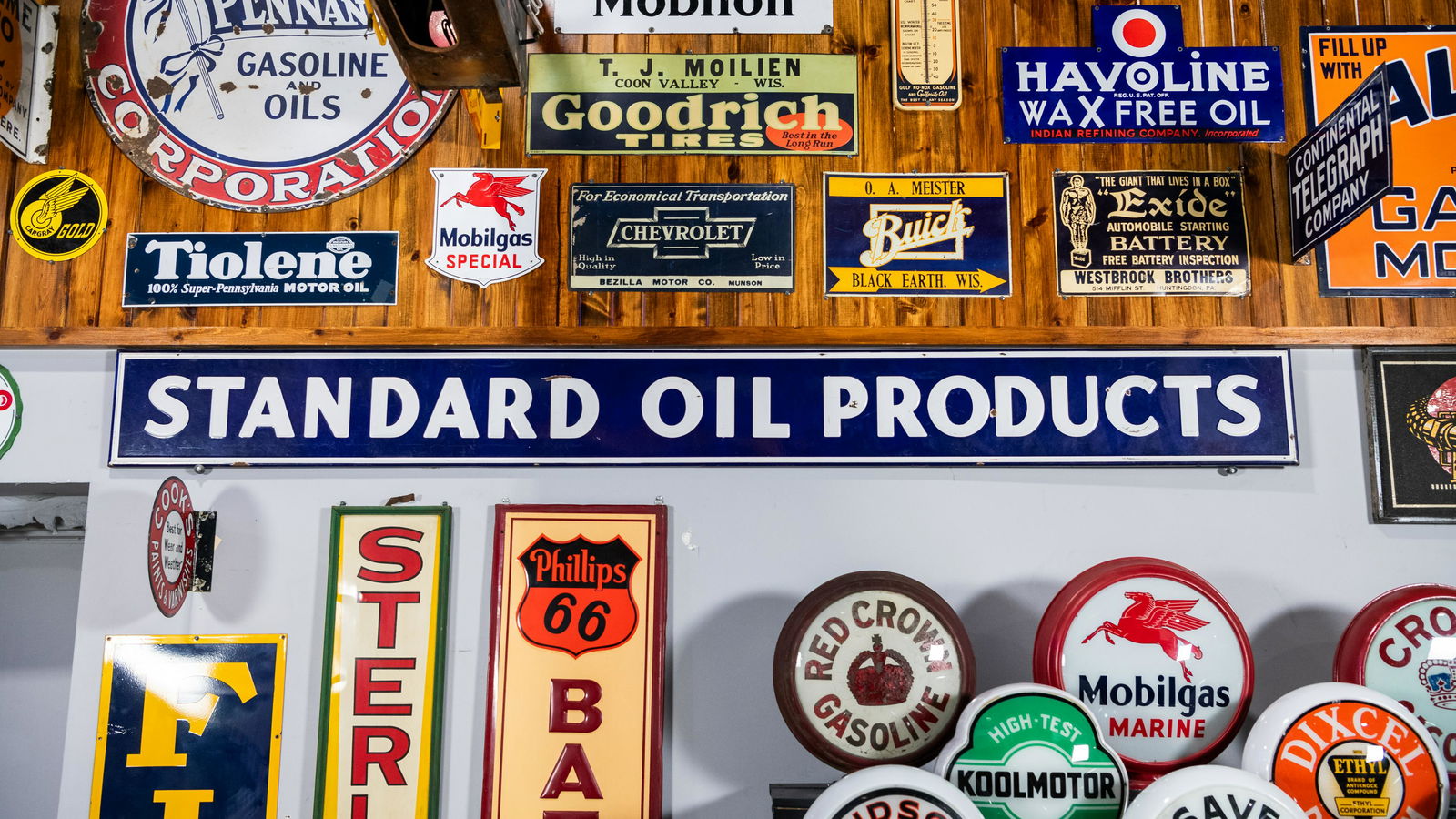 Standard Oil Products Single-Sided Porcelain Sign (1 of 6)