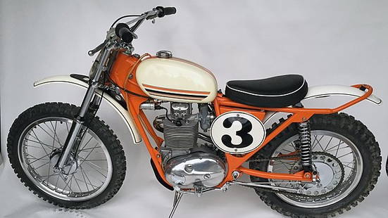 F255 - 1971 BSA Westlake: - Built in 1971- 1 of 4 built by Richard Barnes- Built with all brand new parts obtained in Europe- Actor James Garner had one he rode in the Baja 1000- 2 Were kept by Century Industries - Never been