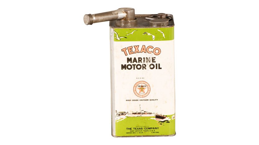 Texaco Outboard And Marine Motor Oil Cans Lot Of 4 (1 of 10)