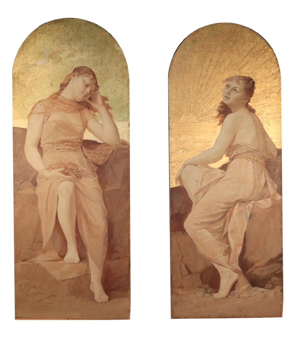 Alexandre Sandier (French 1843 - 1916)  Night and Day (1 of 11)