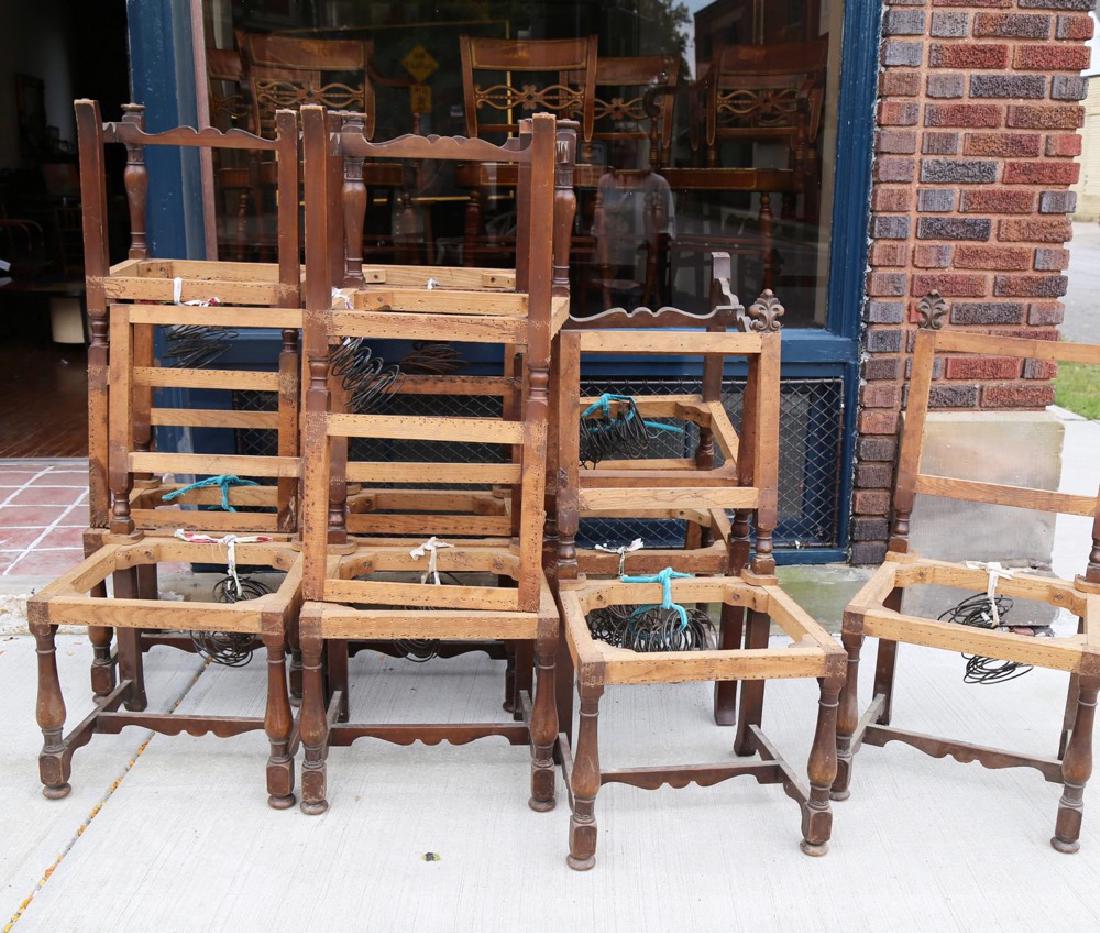 Set of Twelve Baroque Style Walnut Dining chairs (1 of 6)