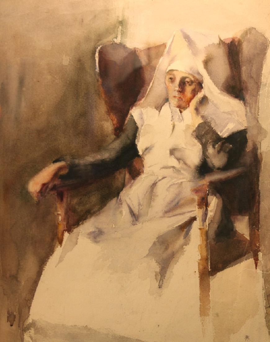 Grace Young (American 1869 - 1947) Nun (1 of 4)
