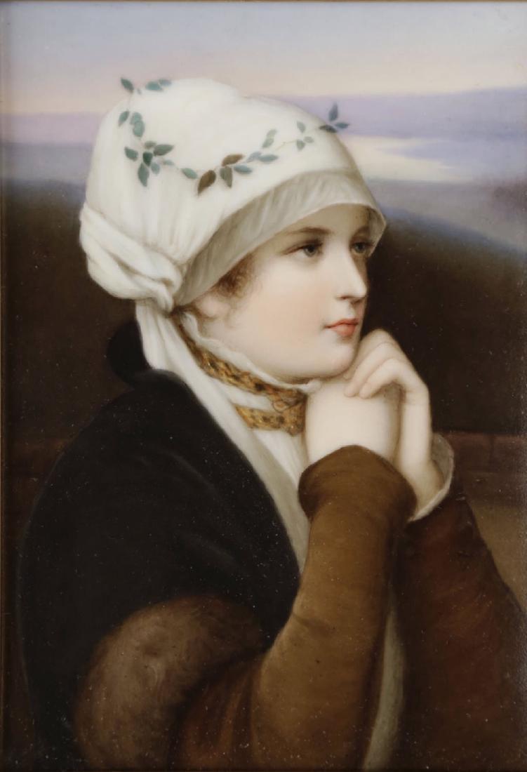 A Dresden Hand Painted Porcelain Plaque, 19th Century (1 of 4)