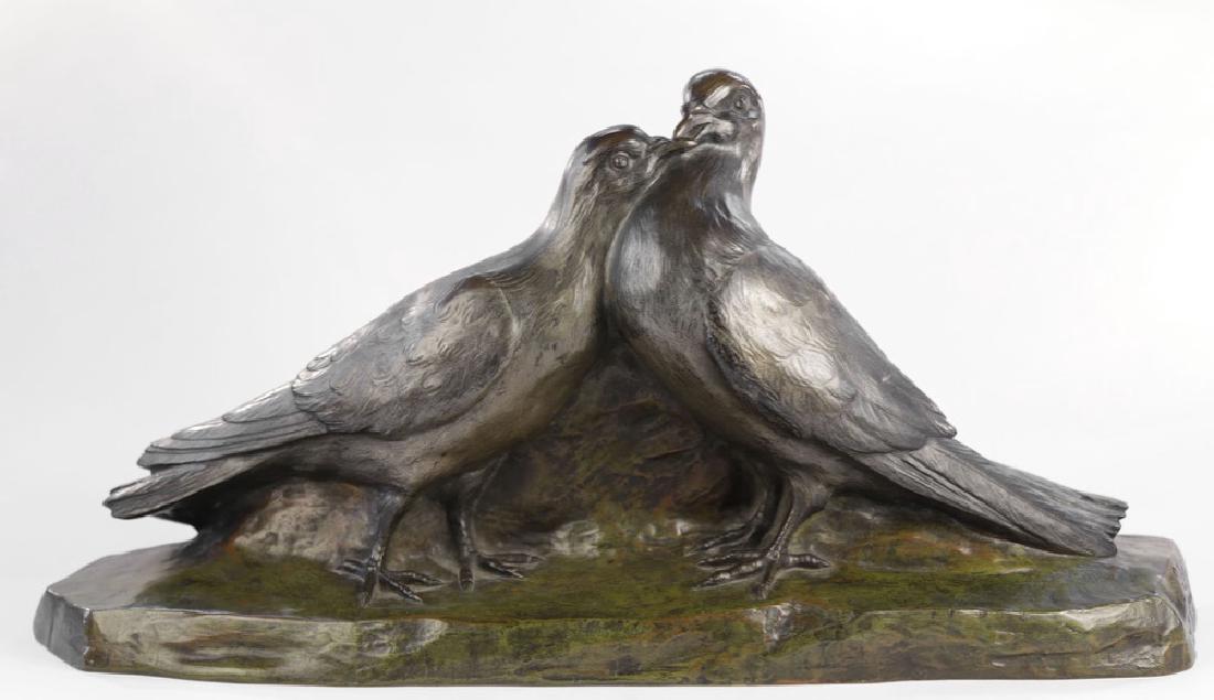 Giuseppe D'Aste (Italian 1881 - 1945) Bronze Lovebirds (1 of 5)