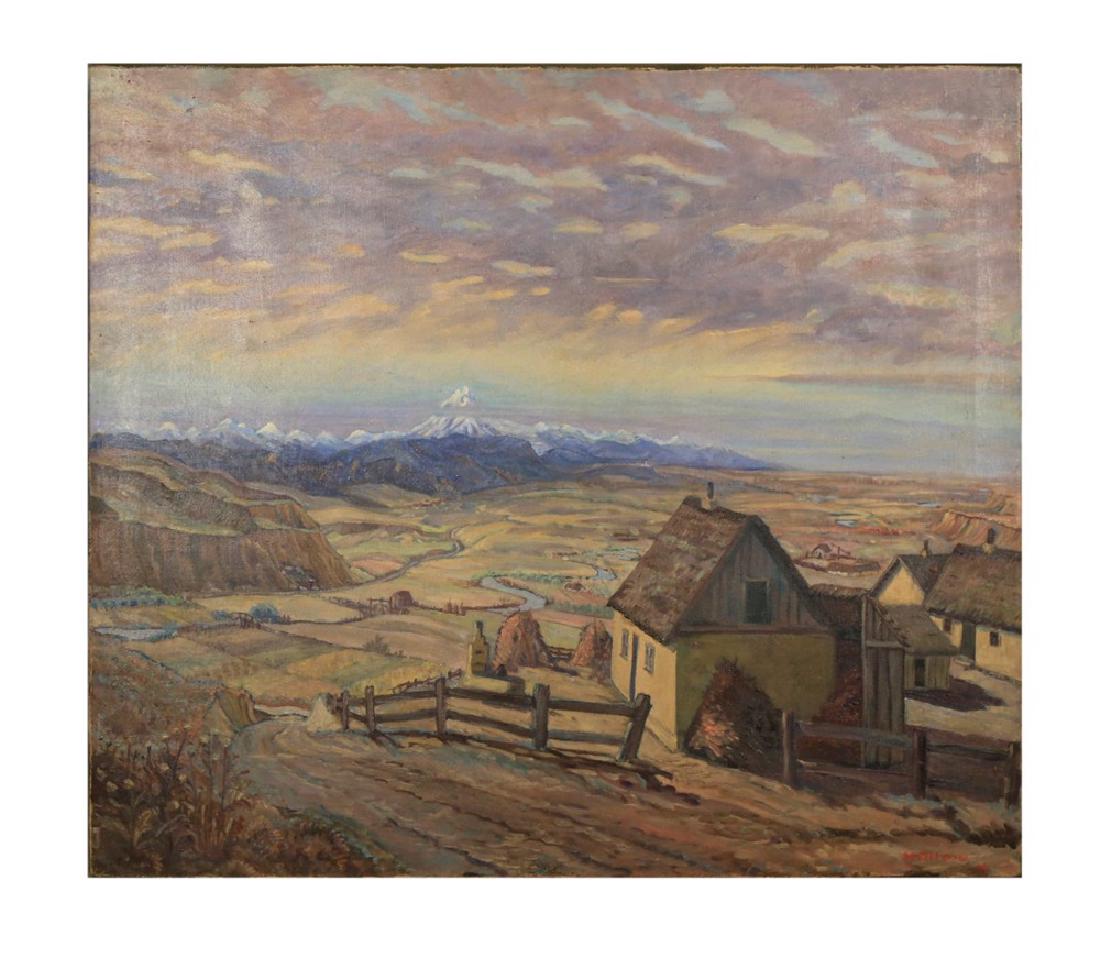 M.Ottens, Landscape Over a Farm with Mountain View (1 of 6)