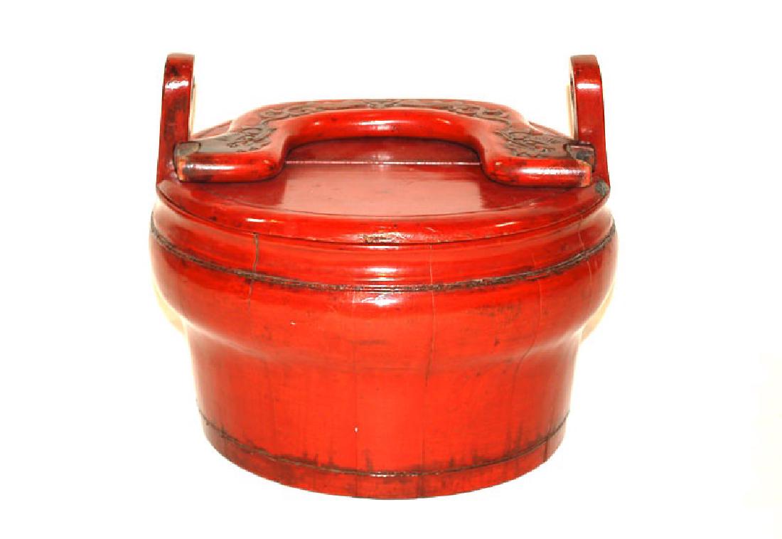 A Chinese Lacquer Handled Basket, Fujian Eastern China (1 of 5)