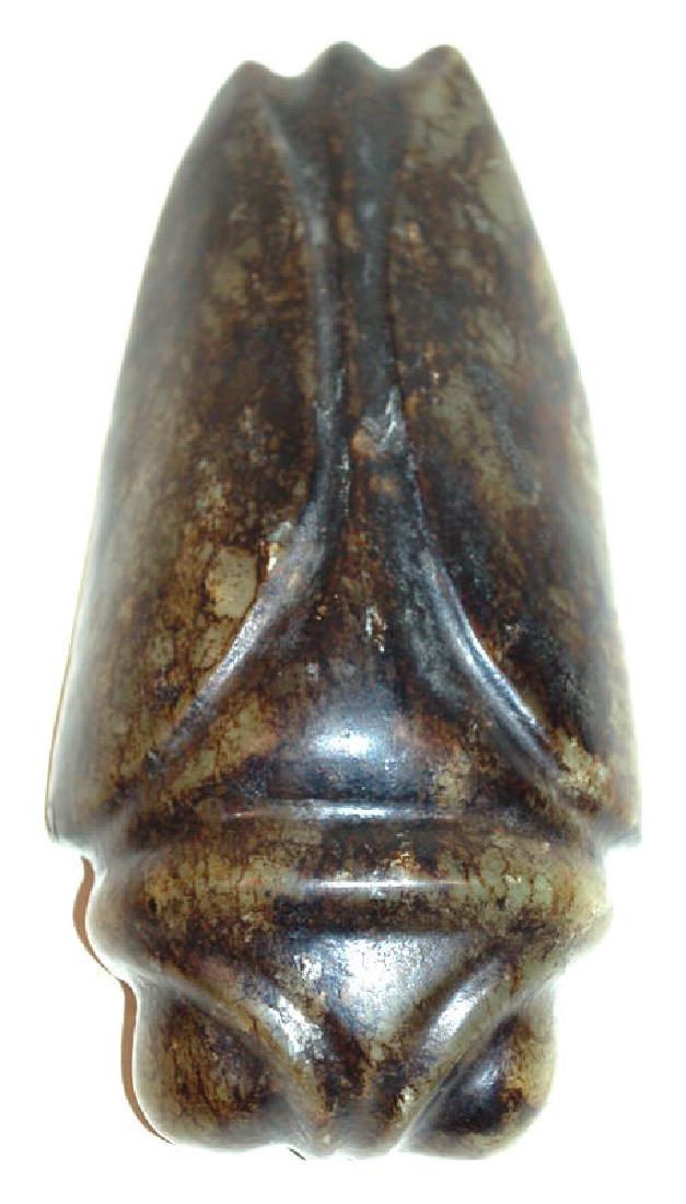 A Chinese Jade Scarab form Paperweight, Song Dynasty: A Chinese Jade Scarab form Paperweight, Song Dynasty 7 in. h. From the Collection of Jay Gates, former Director, Phillips Collection, Washington, DC