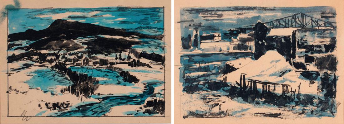 Carl Frederick Gaertner (American, 1898-1952) Pair of (1 of 9)