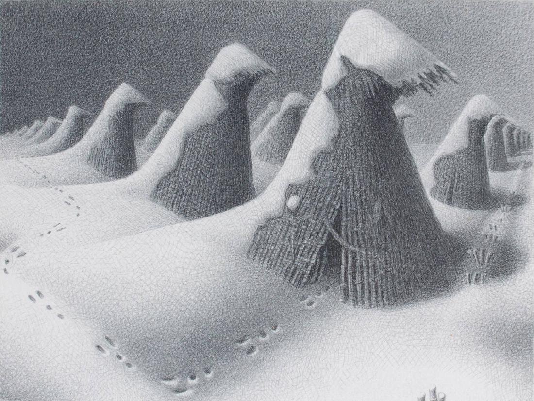 Grant Wood (American 1891-1942) January, 1938 (1 of 7)