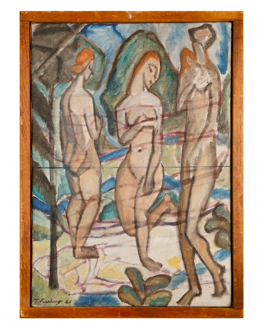 Thomas Furlong (American, 1886-1952) Three Nudes, 1921 (1 of 5)
