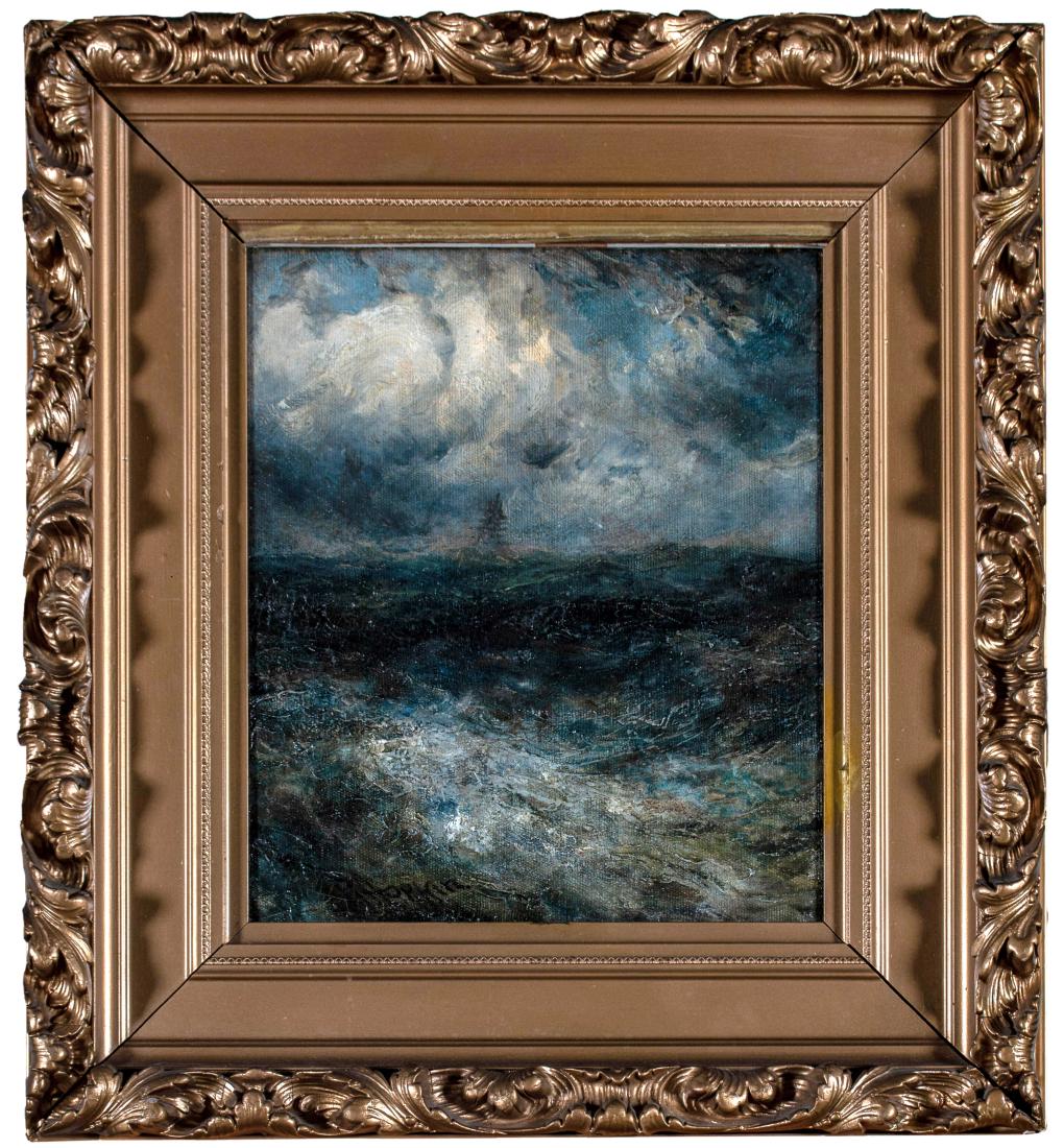 Robert Hopkin (American, 1832-1909) Distant Ship on the (1 of 4)