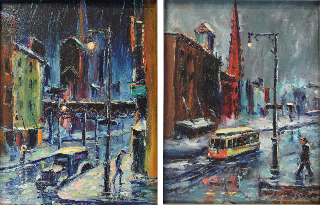 Louis Bosa (American, 1905-1981) New York City Street (1 of 13)