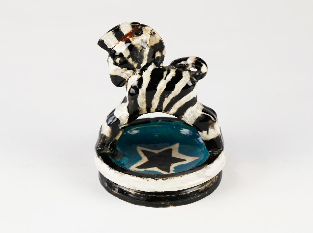 Russell Aitken (American, Born 1906) Zebra, 1932: Russell Aitken (American, Born 1906)Zebra, 1932CeramicSigned on bottom5 in. h. x 4 in. w.