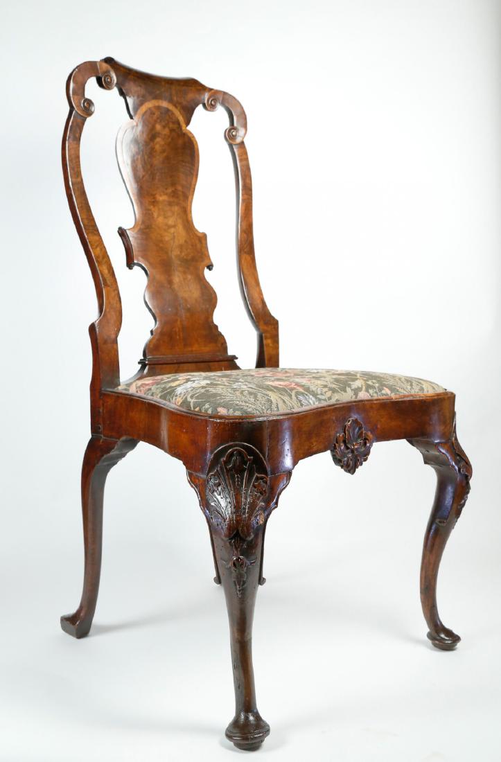 18th Century English Mahogany Carved Side Chair (1 of 15)