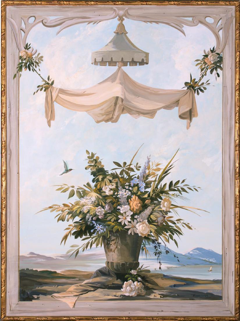 Monumental Hand Painted Architectural Decoration, 19th (1 of 3)