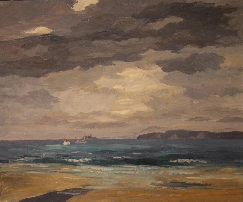 Hugh E. Ridge (English 20th c.) Seascape (1 of 5)