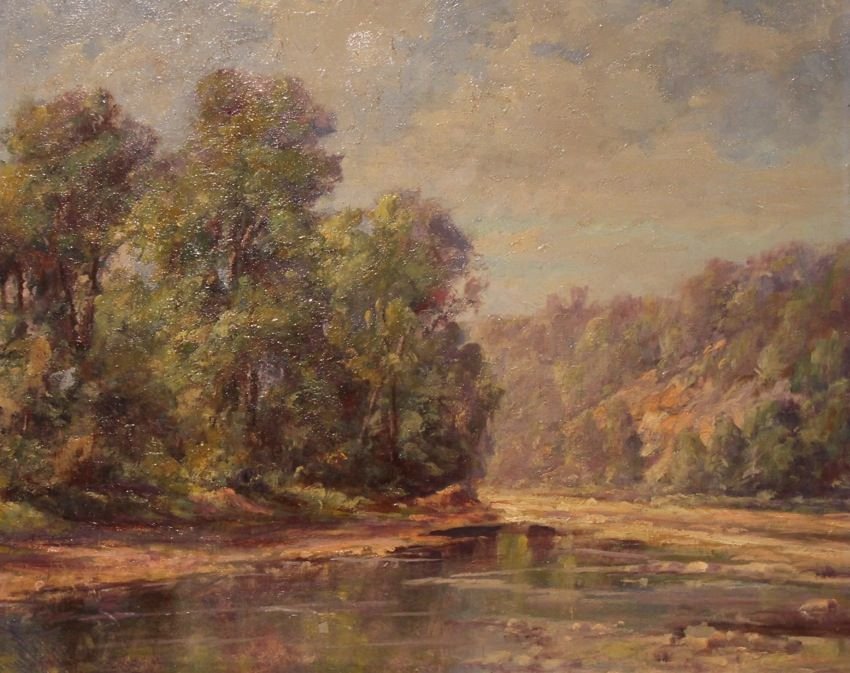 20thc. American School Landscape with Stream (1 of 4)