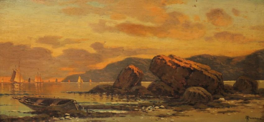 T.C. Randel (American 20thc. ) Rocky Harbor (1 of 6)