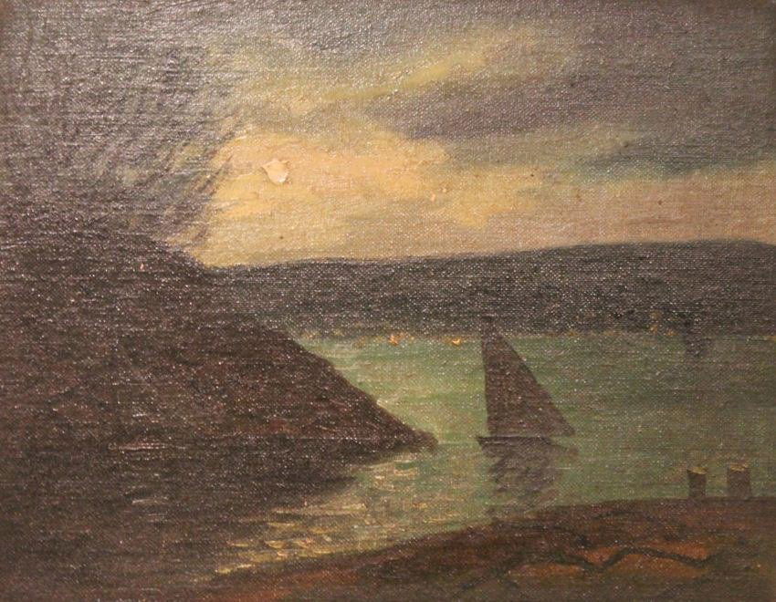 Charles LeRoy (19th/20th c.) Moonlight on the Hudson (1 of 6)