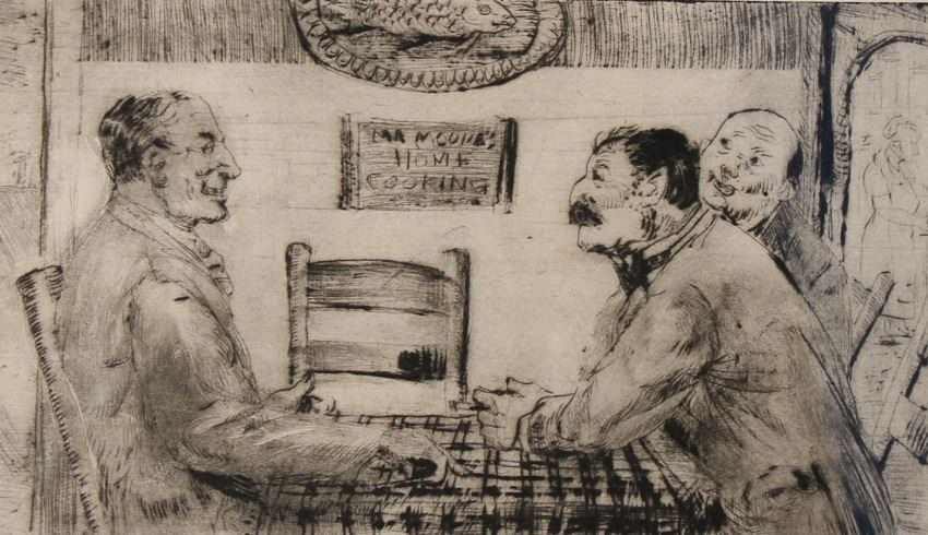 Clyde Singer (American 1908-1999) The Story #3. (1 of 7)