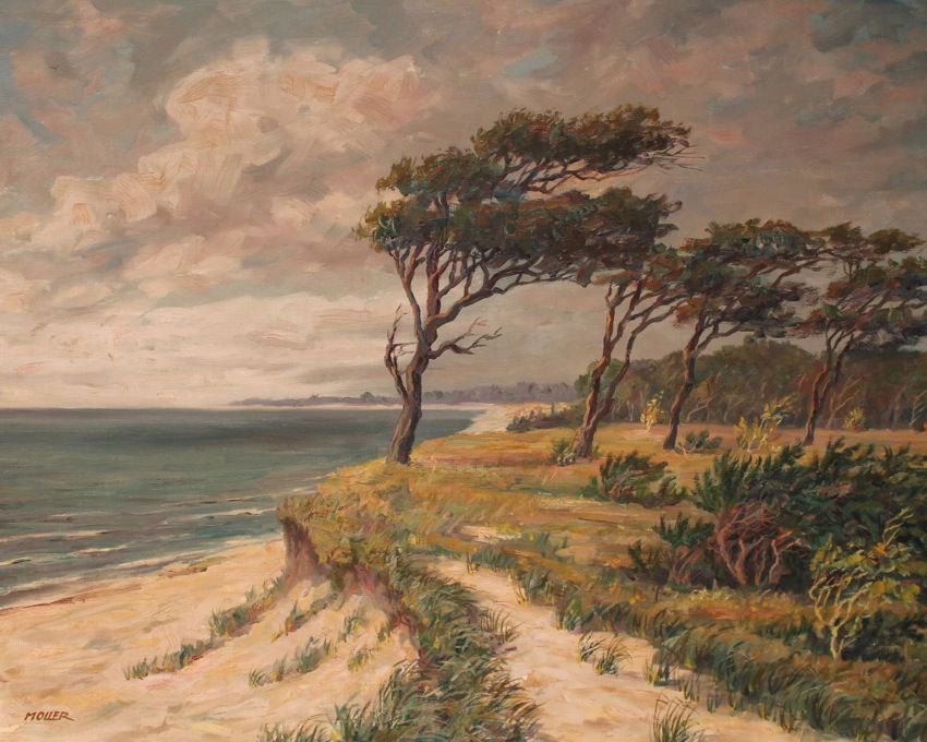 Moller (20th c. Continental School) Coastal Landscape (1 of 7)