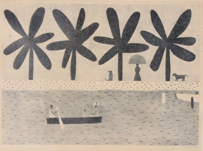 Doris Lee (American 1905-1983) Along the Waterway (1 of 7)