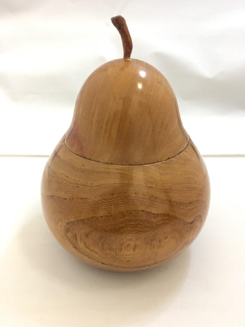 Wooden Pear-Shaped Tea Caddy (1 of 4)